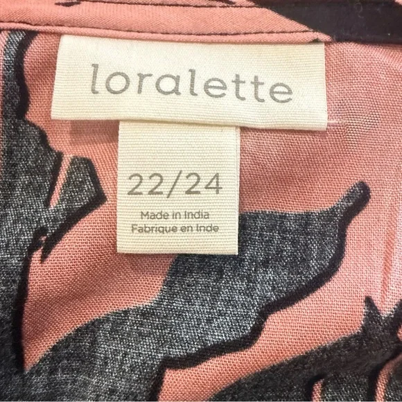 Loralette Black High Low Dress with Bold Floral Print NWOT💕 - Picture 6 of 7